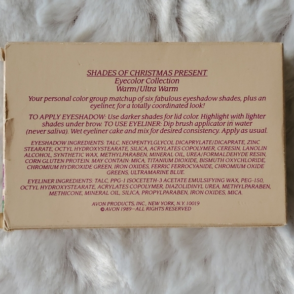 SHADES OF CHRISTMAS PRESENT Eyecolor Collection VINTAGE eyeshadow AVON 1989 NIB - Picture 4 of 9